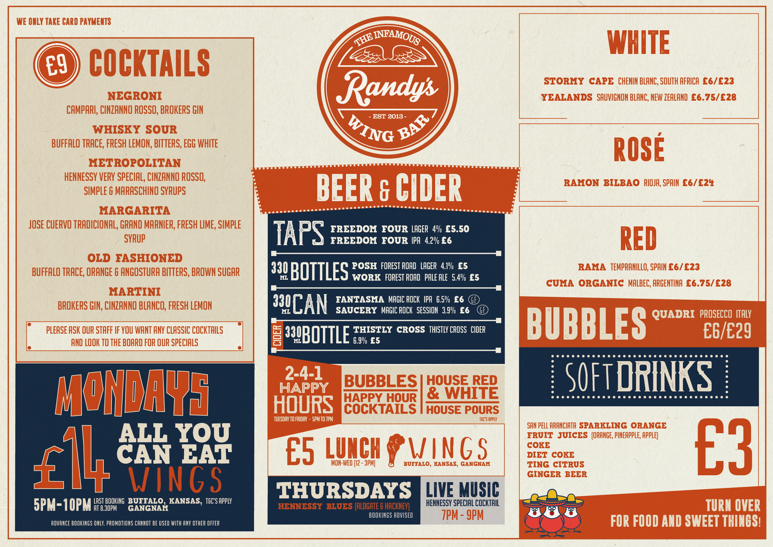 Randy's Wing Bar Official Site